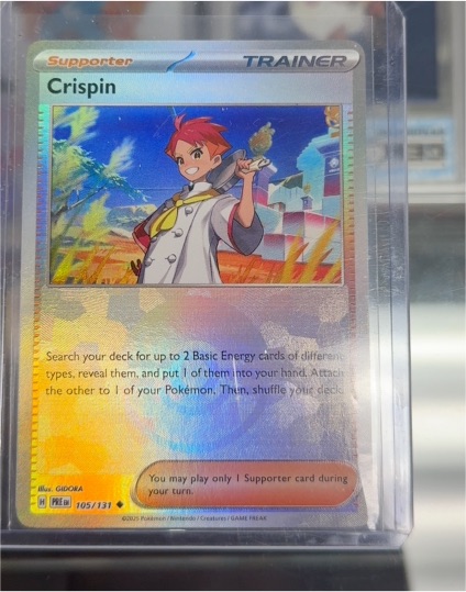 2025 Pokémon Prismatic Evolutions #105 Crispin — front
