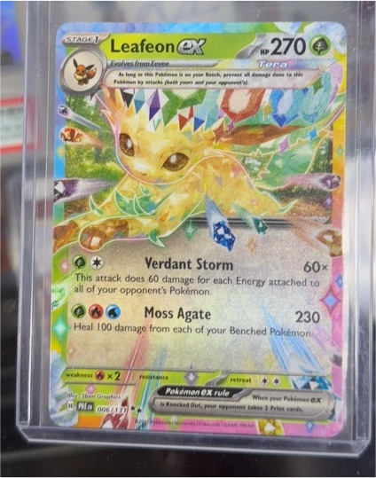 2025 Pokemon TCG Prismatic Evolutions #006 Leafeon ex — front