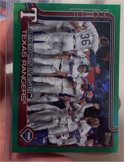 2025 Topps Series 2 #593 Texas Rangers Team Card — front