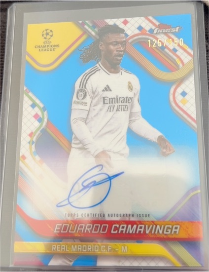2024-25 Topps Finest UEFA #BA-EC Eduardo Camavinga — front