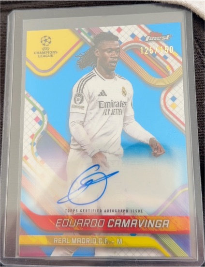 2024-25 Topps Finest UEFA #BA-EC Eduardo Camavinga — front