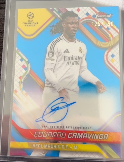 2024 Topps Finest UEFA Champions League #125 Eduardo Camavinga — front