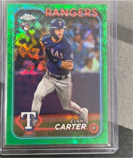 2024 Topps Chrome #136 Evan Carter — front