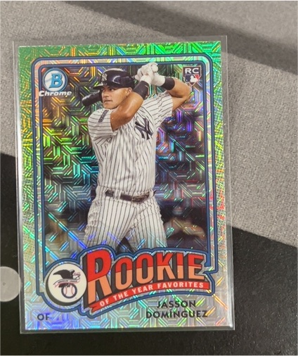 2024 Bowman Chrome Rookie of the Year Favorites #ROY-6 Jasson Dominguez — front