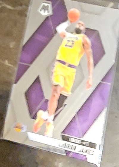 2020-21 Panini Hoops Lights Camera Action Purple Explosion #LCA-AD Anthony Davis — front