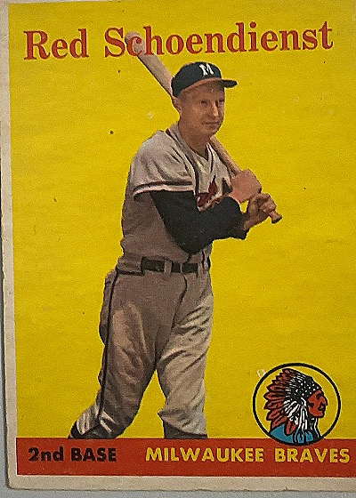 1958 Topps #190 Red Schoendienst — front