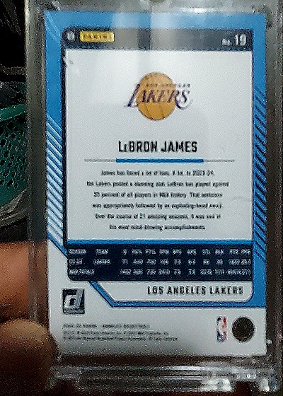 2024 Panini Prizm #19 LeBron James — back