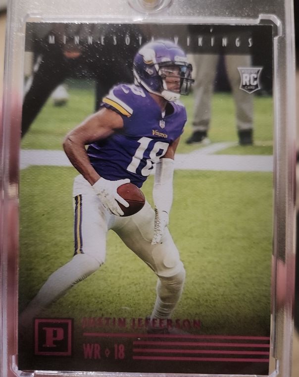 2020 Panini Chronicles #PA-23 Justin Jefferson Rookie RC Minnesota Vikings — front