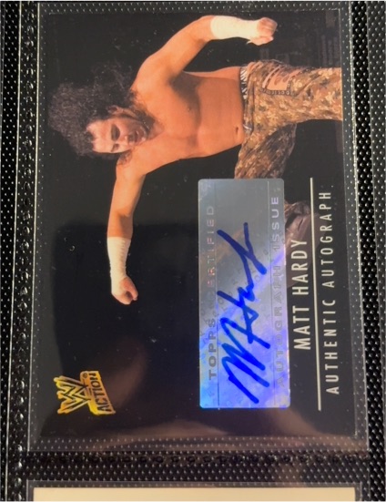 2007 Topps WWE Action Matt Hardy Authentic Autograph — front