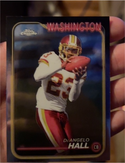 2024 Topps Chrome #195 DeAngelo Hall — front