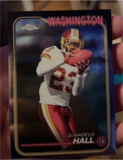 2024 Topps Chrome #195 DeAngelo Hall — front