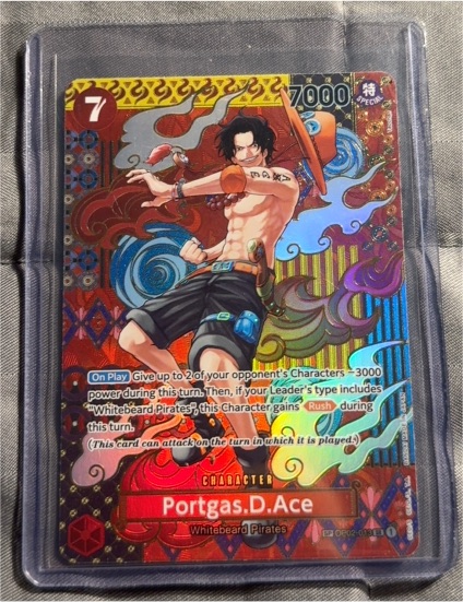 2024 One Piece Card Game OP02-013 Portgas D. Ace SP Alt Art Two Legends OP-08 — front