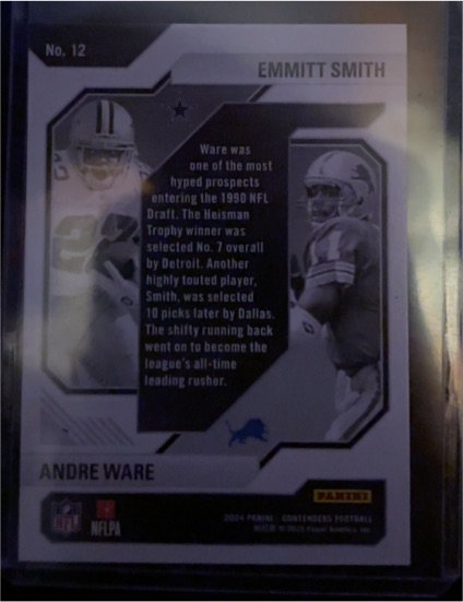2024 Panini Contenders Football #12 Emmitt Smith — front