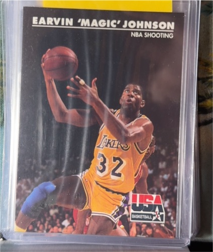 1992 SkyBox USA Basketball #35 Earvin 'Magic' Johnson — front