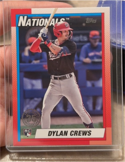 2025 Topps Series 1 1990 Topps #T90-89 Dylan Crews — front