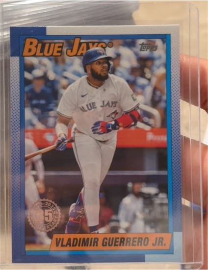 2025 Topps Series 1 1990 Topps Baseball 35th Anniversary #T90-12 Vladimir Guerrero Jr. — front
