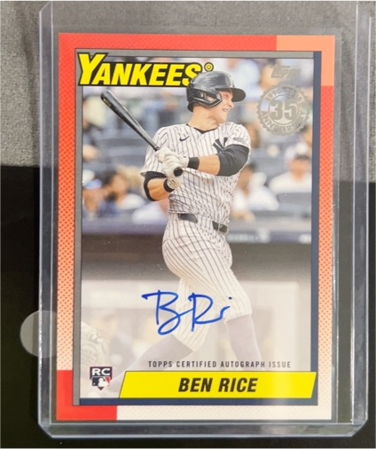 2025 Topps Series 1 #90A-BRI Ben Rice — front