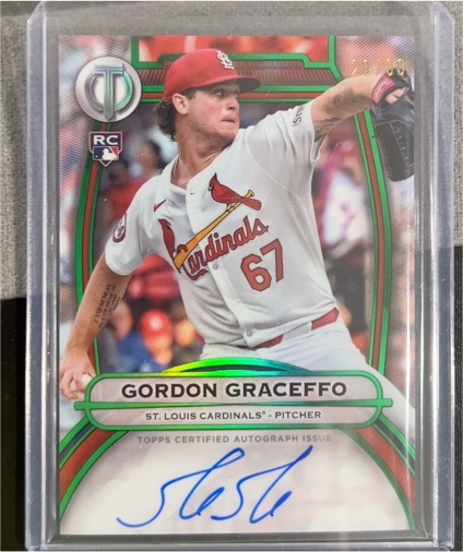 2025 Topps Tribute #TA-GG Gordon Graceffo Rookie Autograph — front