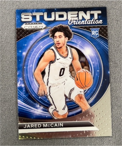 2024 Panini Prizm Draft Picks Student Orientation #20 Jared McCain — front