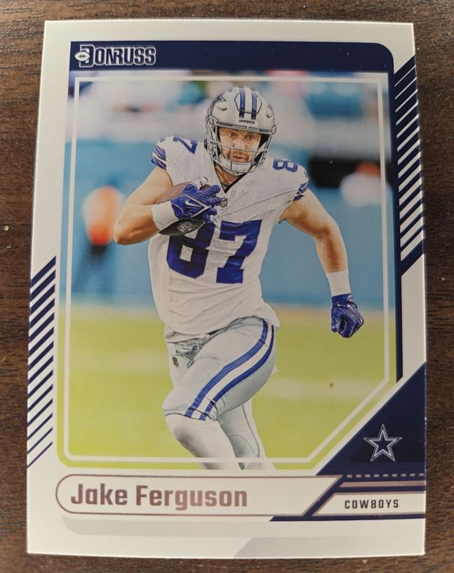 2024 Donruss #154 Jake Ferguson Dallas Cowboys — front