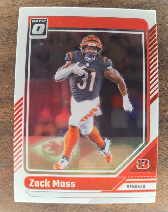 2024 Donruss Optic #39 Zack Moss Cincinnati Bengals — front
