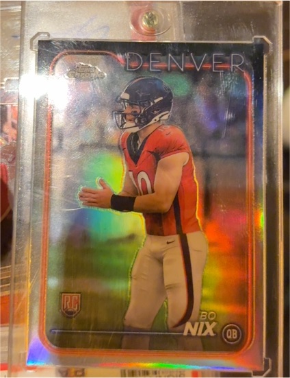 2024 Topps Chrome #206 Bo Nix — front