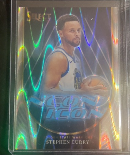 2023-24 Panini Select #4 Stephen Curry Neon Icon — front
