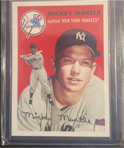 1954 Topps #311 Mickey Mantle — front