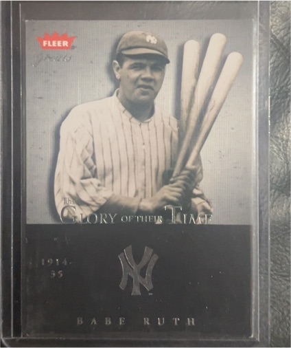 2004 Fleer Greats Glory of Their Time #18 Babe Ruth — front