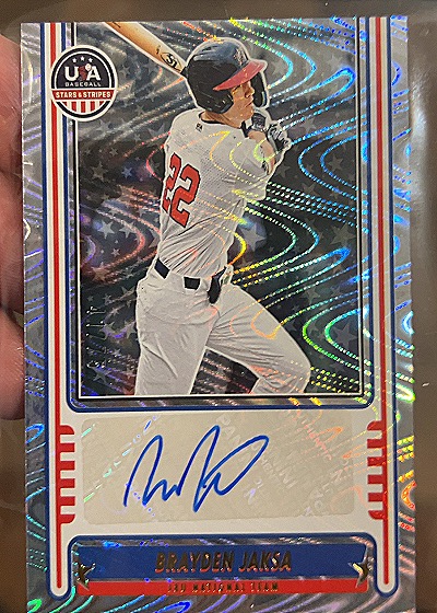2025 Panini USA Stars & Stripes #NTS-BJ Brayden Jaksa — front
