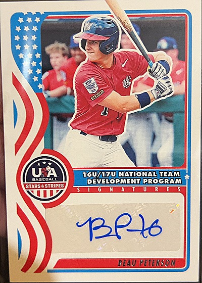 2025 Panini Stars & Stripes #NTS-BP Beau Peterson — front