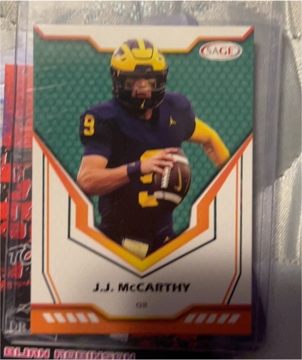 2024 Sage Hit High Series #135 J.J. McCarthy — front