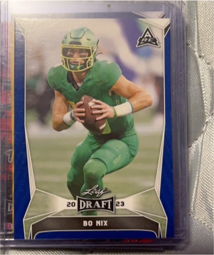 2023 Leaf Draft #32 Bo Nix — front