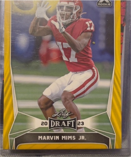 2023 Leaf Draft #60 Marvin Mims Jr. — front