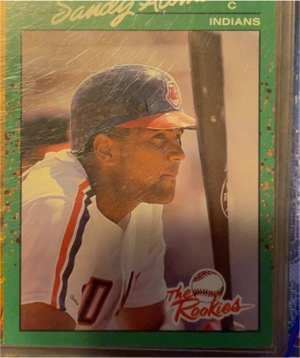1990 Donruss The Rookies #1 Sandy Alomar Jr. — front