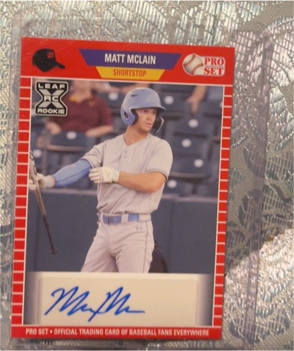 2021 Leaf Pro Set #PS-MCM Matt McLain — front