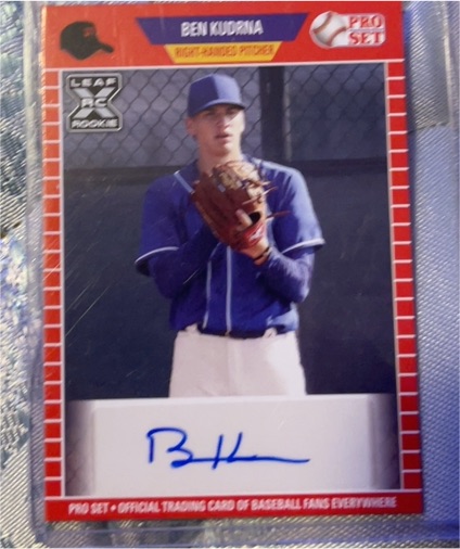 2021 Leaf Pro Set #PS-BK1 Ben Kudrna — front
