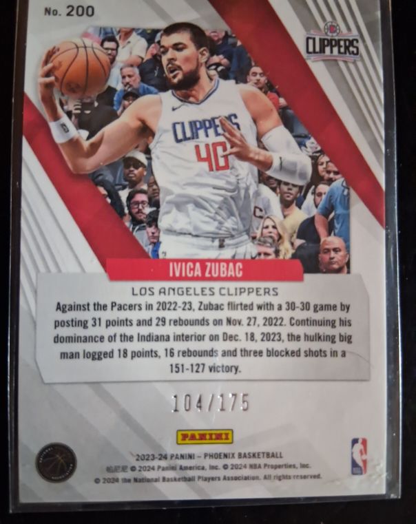 2023-24 Panini Phoenix #200 Ivica Zubac — front