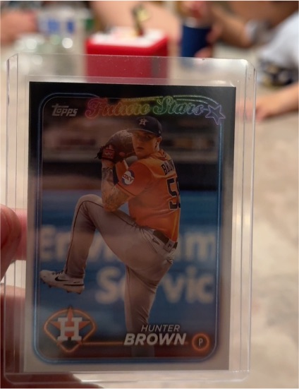 2024 Topps Series 1 Future Stars #30 Hunter Brown — front
