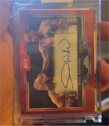 2025 Topps Chrome UFC #25 Sean Woodson — front
