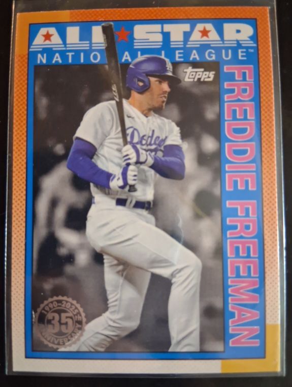2025 Topps Series 2 #90AS-21 Freddie Freeman 1990 Topps Baseball All-Star Insert — front
