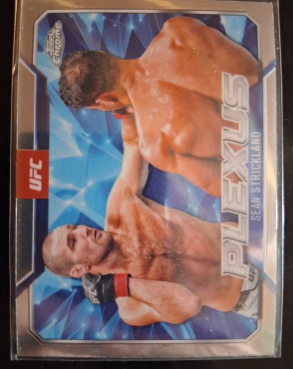 2025 Topps Chrome UFC Plexus #PLX-10 Sean Strickland — front