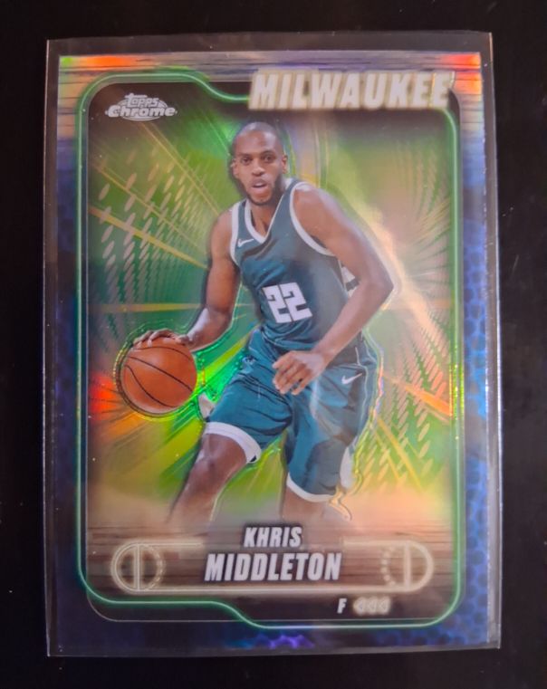 2024-25 Topps Chrome #75 Khris Middleton — front