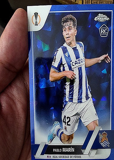 2022-23 Topps Chrome UEFA Club Competitions #54 Pablo Marín — front