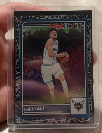 2023-24 Panini NBA Hoops Haunted Hoops #240 LaMelo Ball — front