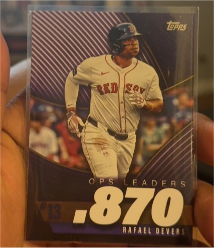 2025 Topps Series 2 OPS Leaders #OPS-13 Rafael Devers — front