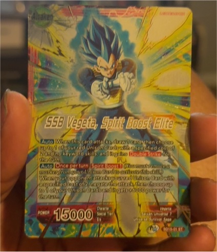 2021 Dragon Ball Super Card Game SD15-01 SSB Vegeta, Spirit Boost Elite — front