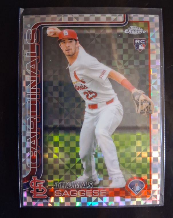 2025 Topps Chrome #87 Thomas Saggese — front