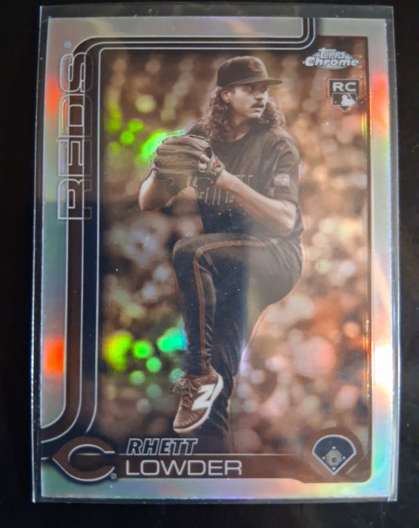 2025 Topps Chrome #147 Rhett Lowder Sepia Refractor Rookie — front