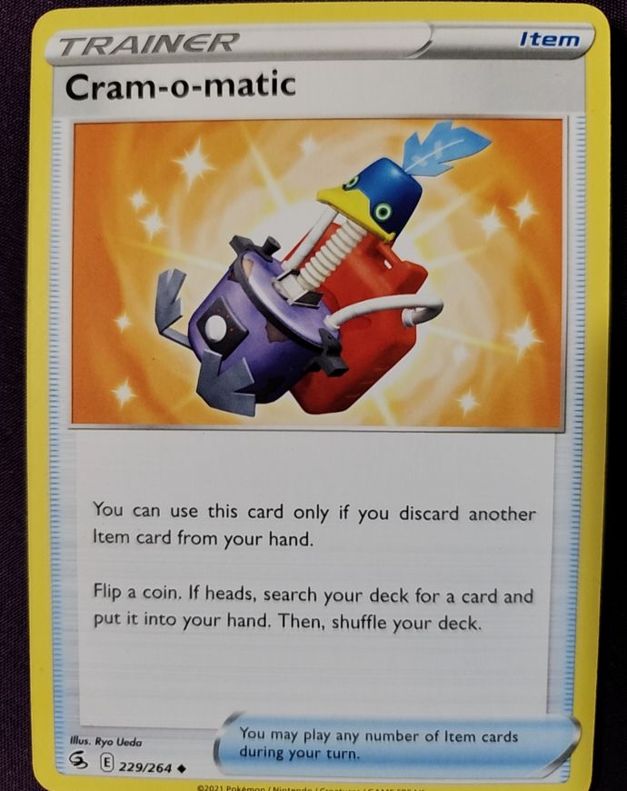 2021 Pokémon SWSH08: Fusion Strike #229 Cram-o-matic — front